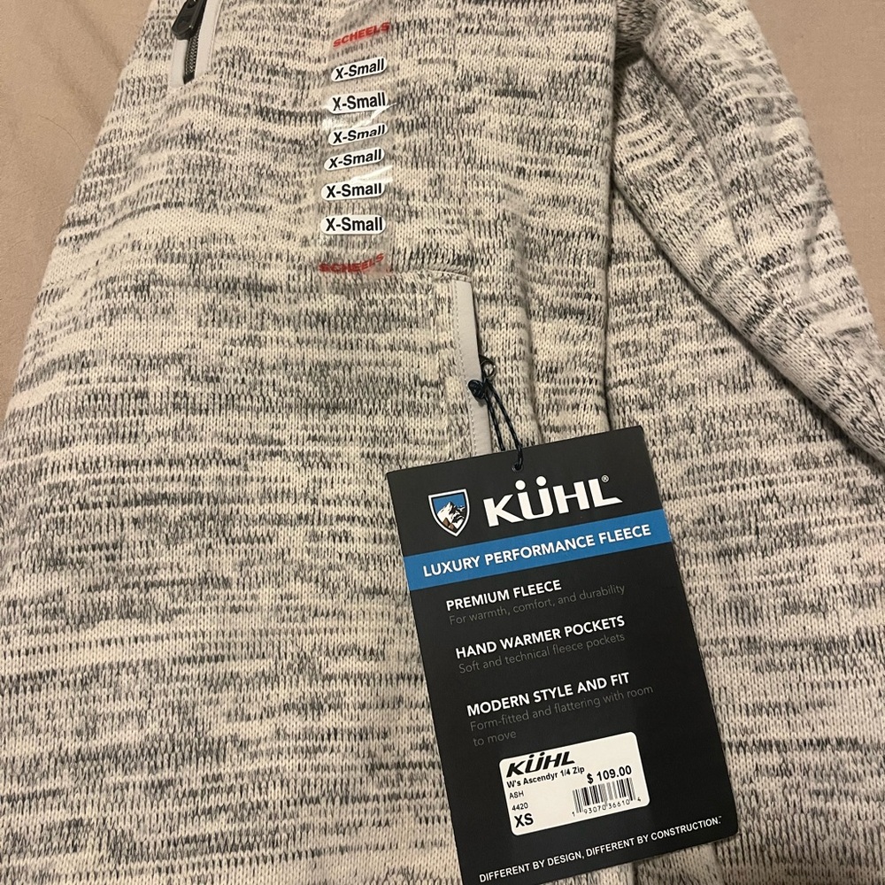 Gray Performance Fleece Sweater for Women